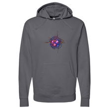 Load image into Gallery viewer, Colliding Atoms Midweight Hooded Sweatshirt