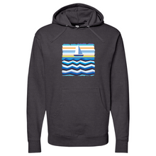 Load image into Gallery viewer, Boat at Sea Midweight Hooded Sweatshirt