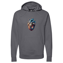 Load image into Gallery viewer, Flowing Heart Midweight Hooded Sweatshirt