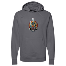 Load image into Gallery viewer, Golden Eye Japanese Warrior Midweight Hooded Sweatshirt