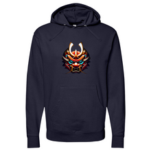 Load image into Gallery viewer, Orange Dragon Mask Midweight Hooded Sweatshirt