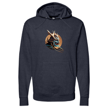 Load image into Gallery viewer, Japanese Warrior Brown Midweight Hooded Sweatshirt