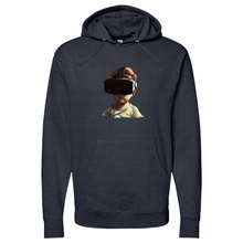 Load image into Gallery viewer, Child wearing VR headset Midweight Hooded Sweatshirt