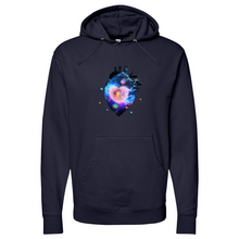 Load image into Gallery viewer, Cosmic Heart Midweight Hooded Sweatshirt