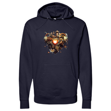 Load image into Gallery viewer, Heart Pipes Midweight Hooded Sweatshirt