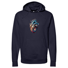 Load image into Gallery viewer, Flowing Heart Midweight Hooded Sweatshirt