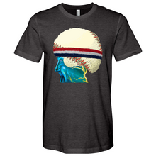 Load image into Gallery viewer, Baseball Head 01 Heathered Tee
