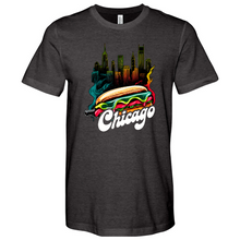 Load image into Gallery viewer, Chicago Hot Dog Heathered Tee