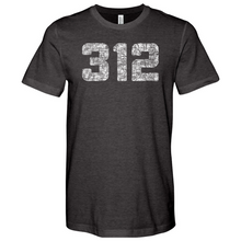 Load image into Gallery viewer, Chicago 312 Heathered Tee