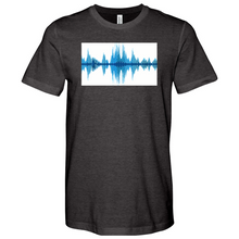 Load image into Gallery viewer, Blue Frequency 02 Heathered Tee