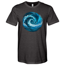 Load image into Gallery viewer, Swirl Wave Blue White Heathered Tee