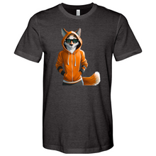 Load image into Gallery viewer, Orange Fox Heathered Tee