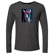 Load image into Gallery viewer, Llama Blue Min Long Sleeve