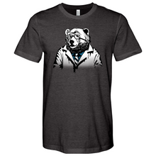 Load image into Gallery viewer, Bear in Lab Coat Heathered Tee