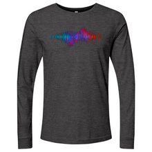 Load image into Gallery viewer, Frequency Waves Red Blue Long Sleeve
