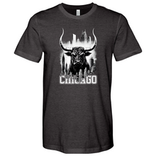 Load image into Gallery viewer, Chicago Bull Heathered Tee
