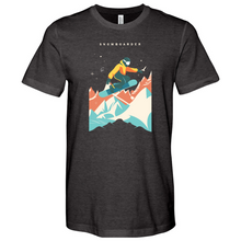 Load image into Gallery viewer, Flying Snowboarding Heathered Tee