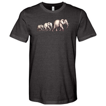 Load image into Gallery viewer, Elephant family Heathered Tee