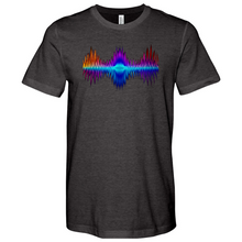 Load image into Gallery viewer, Frequency - Red, Orange, Purple Heathered Tee