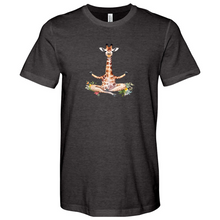 Load image into Gallery viewer, Namaste Giraffe Heathered Tee