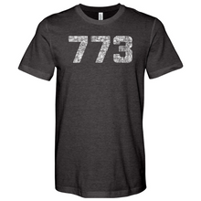 Load image into Gallery viewer, Chicago 773 Area Code Heathered Tee