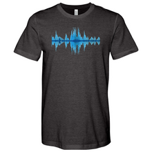 Load image into Gallery viewer, Blue Frequency Heathered Tee
