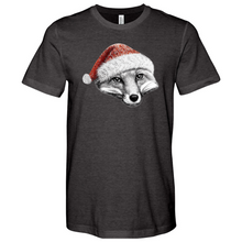 Load image into Gallery viewer, Christmas Fox Heathered Tee