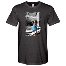 Load image into Gallery viewer, Little Girl Smiling and Waving at the Camera 02 Heathered Tee