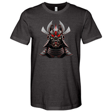 Load image into Gallery viewer, Silver & Red Japanese Warrior Heathered Tee