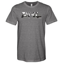 Load image into Gallery viewer, PHL Retro Skyline Heathered Tee