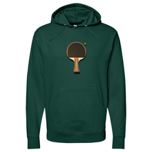 Load image into Gallery viewer, Vintage Ping Pong Black Brown Midweight Hooded Sweatshirt