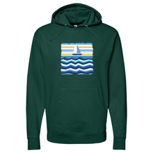 Load image into Gallery viewer, Boat at Sea Midweight Hooded Sweatshirt