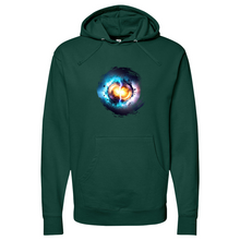 Load image into Gallery viewer, Colliding Atoms Midweight Hooded Sweatshirt