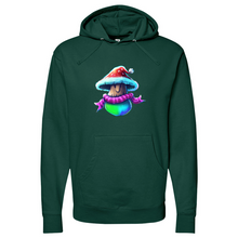Load image into Gallery viewer, Shroom Santa Midweight Hooded Sweatshirt