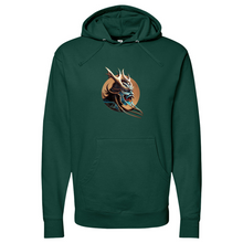 Load image into Gallery viewer, Japanese Warrior Brown Midweight Hooded Sweatshirt
