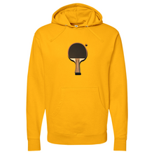 Load image into Gallery viewer, Vintage Ping Pong Black Brown Midweight Hooded Sweatshirt