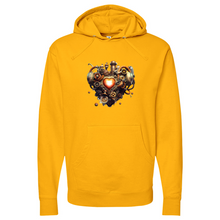 Load image into Gallery viewer, Heart Pipes Midweight Hooded Sweatshirt