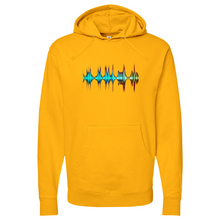 Load image into Gallery viewer, Frequency Cymbals 02 Midweight Hooded Sweatshirt