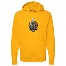 Load image into Gallery viewer, Golden Eye Japanese Warrior Midweight Hooded Sweatshirt