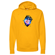 Load image into Gallery viewer, Cosmic Heart Midweight Hooded Sweatshirt
