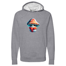 Load image into Gallery viewer, Little Shroomy With Scarf Midweight Hooded Sweatshirt
