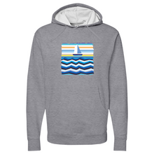 Load image into Gallery viewer, Boat at Sea Midweight Hooded Sweatshirt