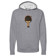 Load image into Gallery viewer, Vintage Ping Pong Black Brown Midweight Hooded Sweatshirt