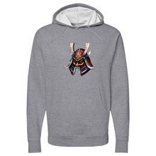 Load image into Gallery viewer, Red Tongue Japanese Warrior Midweight Hooded Sweatshirt
