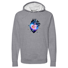 Load image into Gallery viewer, Cosmic Heart Midweight Hooded Sweatshirt