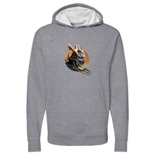 Load image into Gallery viewer, Japanese Warrior Brown Midweight Hooded Sweatshirt
