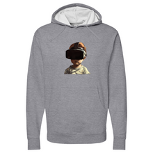 Load image into Gallery viewer, Child wearing VR headset Midweight Hooded Sweatshirt