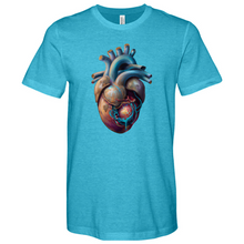 Load image into Gallery viewer, Flowing Heart Heathered Tee