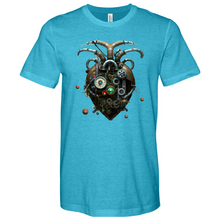 Load image into Gallery viewer, Bat Heart Min Heathered Tee