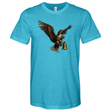 Load image into Gallery viewer, Green Eagle & Bell Heathered Tee